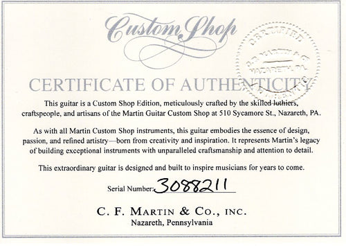 Martin Custom Shop D-28 Style Sinker Redwood/Pale Moon Ebony #88211 (Empire Music Spec)