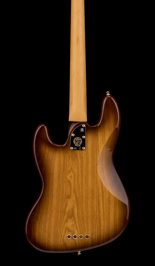 Used Fender 75th Anniversary Commemorative Jazz Bass (2021) - 2-Color Bourbon Burst #42694 with Original Hard Case