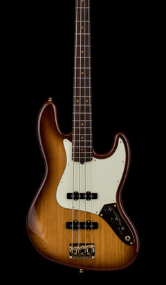 Used Fender 75th Anniversary Commemorative Jazz Bass (2021) - 2-Color Bourbon Burst #42694 with Original Hard Case