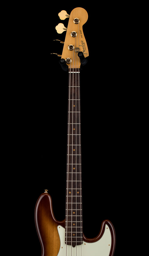 Used Fender 75th Anniversary Commemorative Jazz Bass (2021) - 2-Color Bourbon Burst #42694 with Original Hard Case