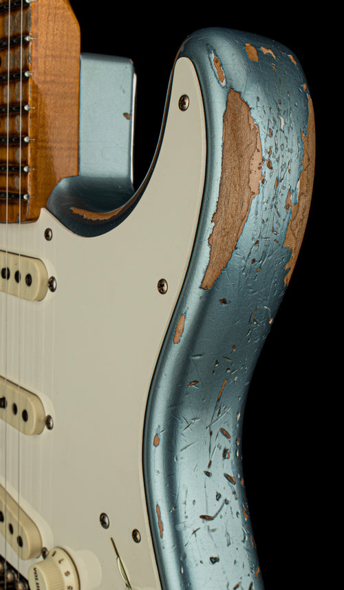 Used Fender Custom Shop Limited Edition Red Hot Stratocaster Super Heavy Relic - Super Faded Aged Lake Placid Blue (2023) #65181 with Original Hard Case