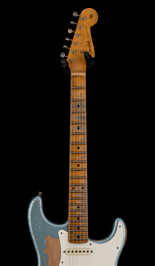 Used Fender Custom Shop Limited Edition Red Hot Stratocaster Super Heavy Relic - Super Faded Aged Lake Placid Blue (2023) #65181 with Original Hard Case
