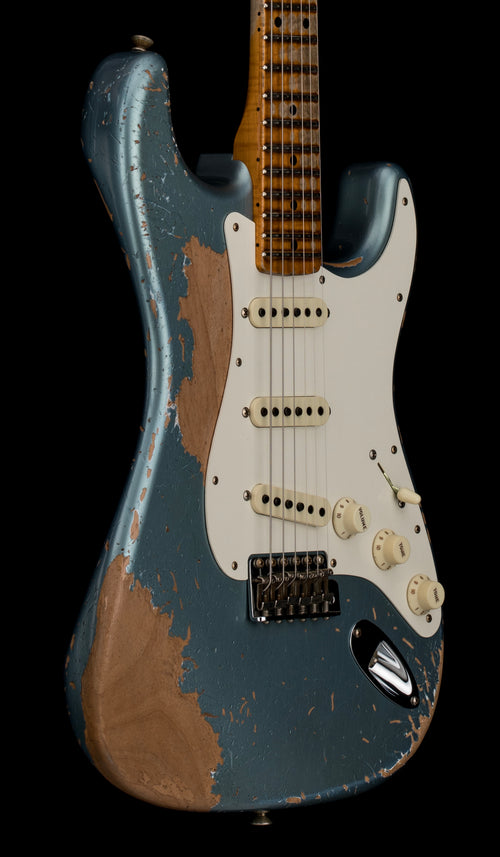 Used Fender Custom Shop Limited Edition Red Hot Stratocaster Super Heavy Relic - Super Faded Aged Lake Placid Blue (2023) #65181 with Original Hard Case