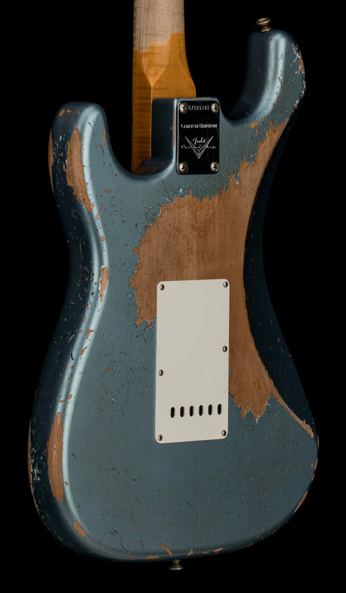 Used Fender Custom Shop Limited Edition Red Hot Stratocaster Super Heavy Relic - Super Faded Aged Lake Placid Blue (2023) #65181 with Original Hard Case