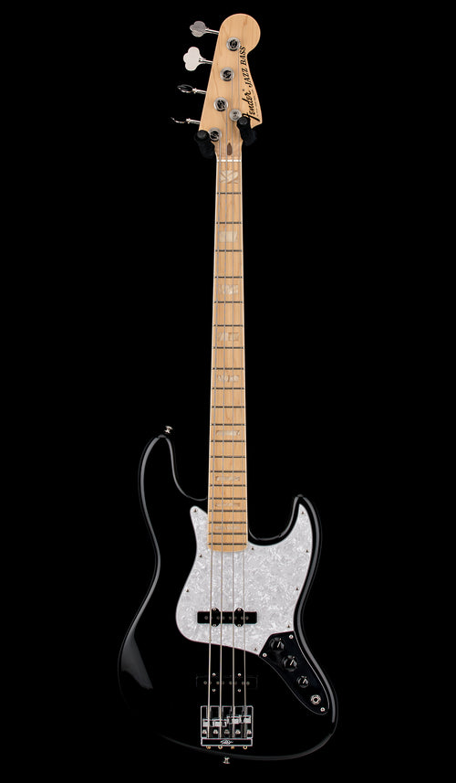 Used Fender USA Geddy Lee Jazz Bass - Black #01528 with Original Hard Case