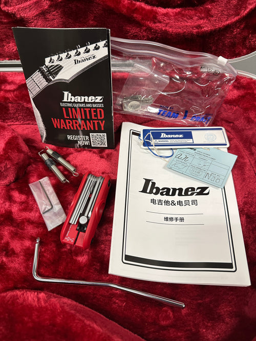 Used Ibanez Prestige AZ2204NW (2023) - Dark Tide Blue #24441 with Original Hard Case