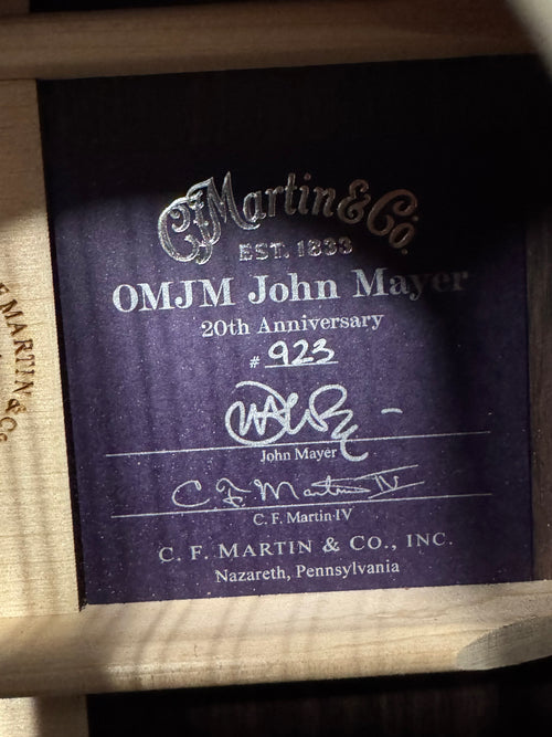 Used Martin OMJM John Mayer 20th Anniversary (2024) #94513 with Original Hard Case