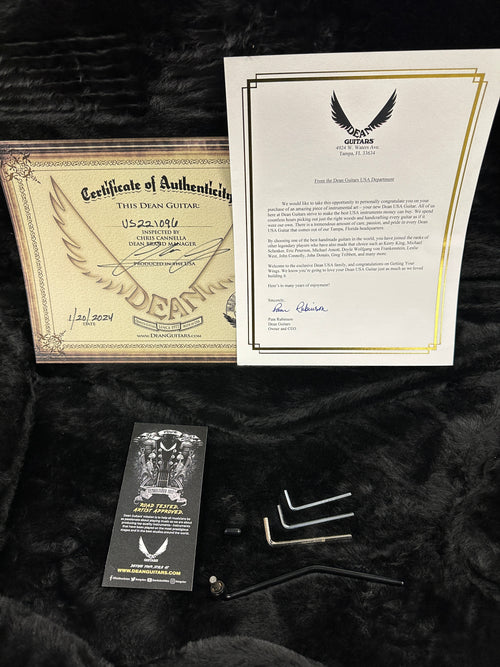 Dean USA ML Flame Top Floyd Rose - Emerald Green Burst #21096