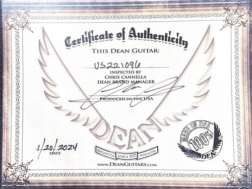 Dean USA ML Flame Top Floyd Rose - Emerald Green Burst #21096