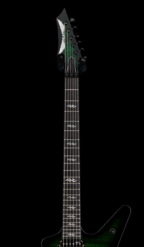 Dean USA ML Flame Top Floyd Rose - Emerald Green Burst #21096