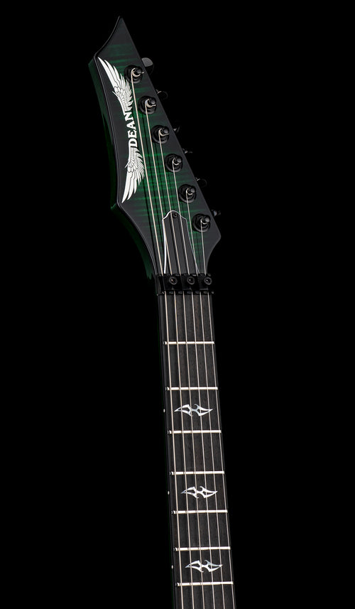 Dean USA ML Flame Top Floyd Rose - Emerald Green Burst #21096