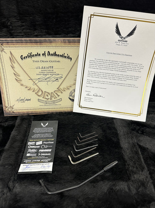 Dean USA ML Flame Top Kahler - Emerald Green Burst #21097