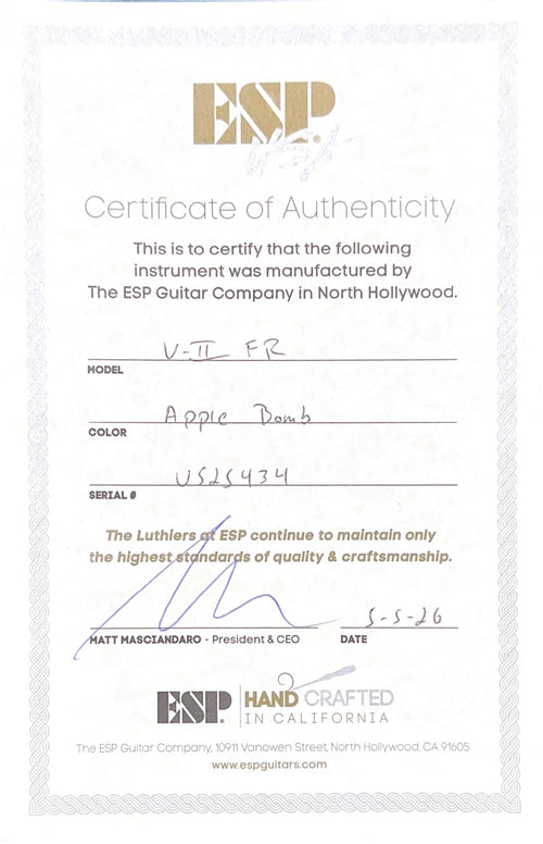 ESP V-II FR USA - Apple Bomb #25434