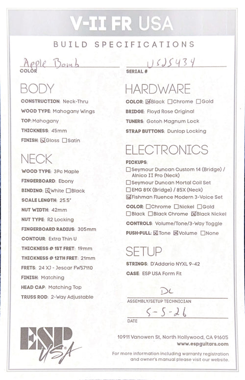 ESP V-II FR USA - Apple Bomb #25434