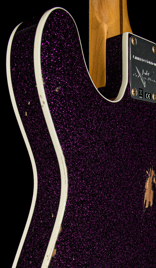 Fender Custom Shop Limited Edition Tomatillo Telecaster Relic - Aged Magenta Sparkle #38498