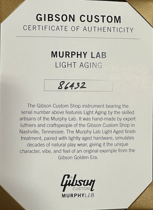 Gibson Custom Shop Limited Edition 1958 Les Paul Standard Reissue with Light Figured Maple Top Murphy Lab Light Aged - Athens Burst #86432