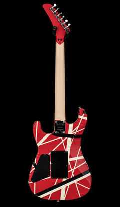 Used EVH Striped Series 5150 (2019) - Red with Black and White Stripes #01417