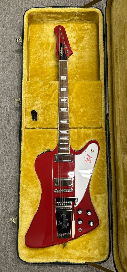 Used Epiphone 1963 Firebird V (2024) - Ember Red #20565 with Original Hard Case