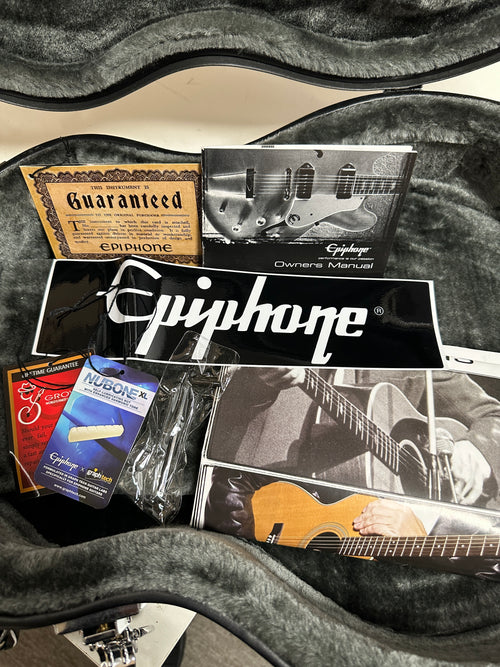 Used Epiphone Les Paul Custom Pro (2019) - Ebony #22823 with Hard Case