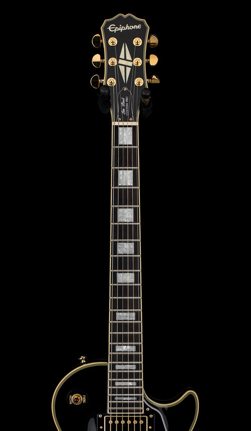 Used Epiphone Les Paul Custom Pro (2019) - Ebony #22823 with Hard Case