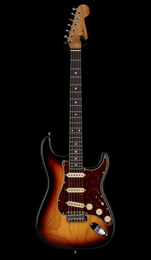 Used Fender Custom Shop American Custom Stratocaster NOS (2024) - Chocolate 3-Color Sunburst #17134 with Original Hard Case