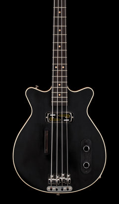 Used Grez Guitars Custom Mendocino Short Scale Bass - Satin Black #1805 with Original Gig Bag