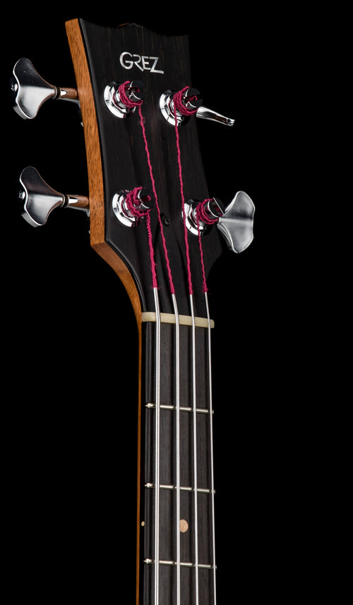 Used Grez Guitars Custom Mendocino Short Scale Bass - Satin Black #1805 with Original Gig Bag