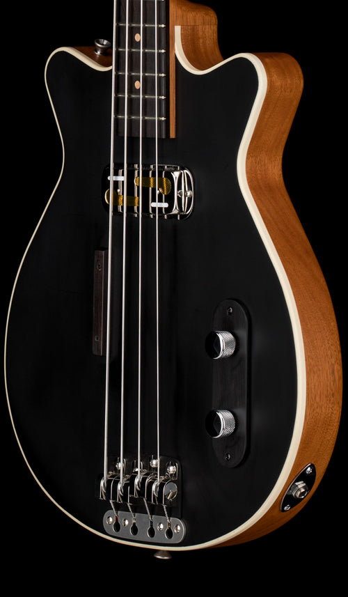 Used Grez Guitars Custom Mendocino Short Scale Bass - Satin Black #1805 with Original Gig Bag