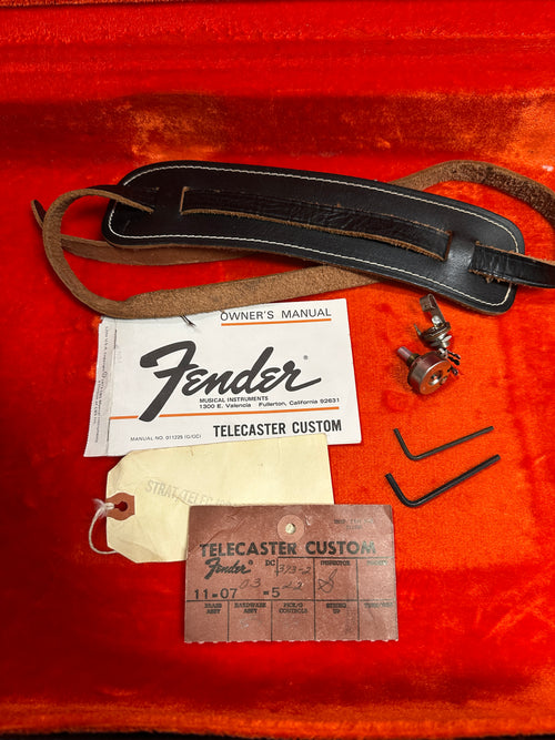 Vintage Fender 1973 Telecaster Custom - Mocha #514738 with Original Hard Case