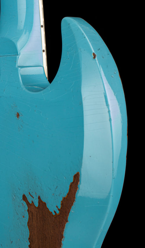 Gibson Custom Shop M2M 1961 SG Standard Striped Murphy Lab Heavy Aged - Maui Blue #00781