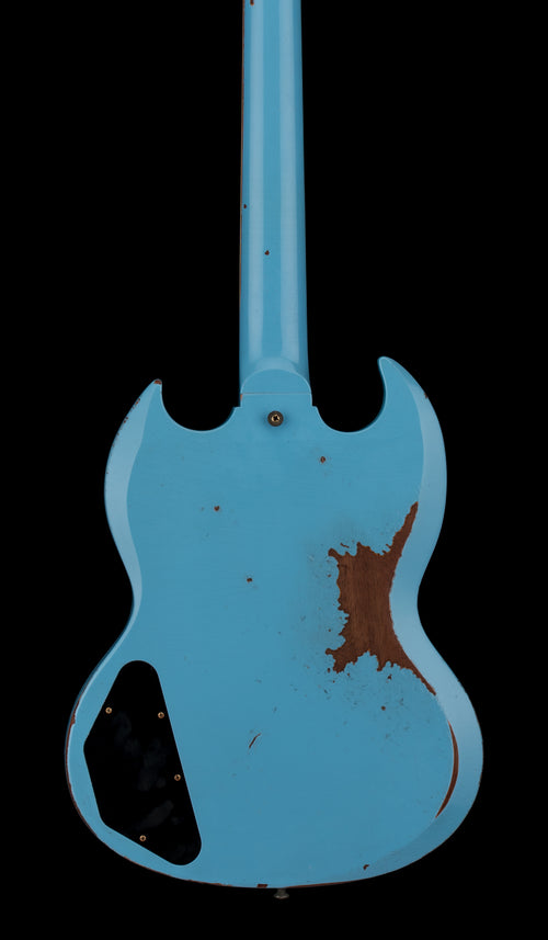 Gibson Custom Shop M2M 1961 SG Standard Striped Murphy Lab Heavy Aged - Maui Blue #00781