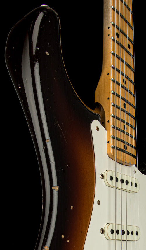 Fender Custom Shop Limited Edition Fat 50s Strat Relic - Wide Fade Chocolate 2-Color Sunburst #80938