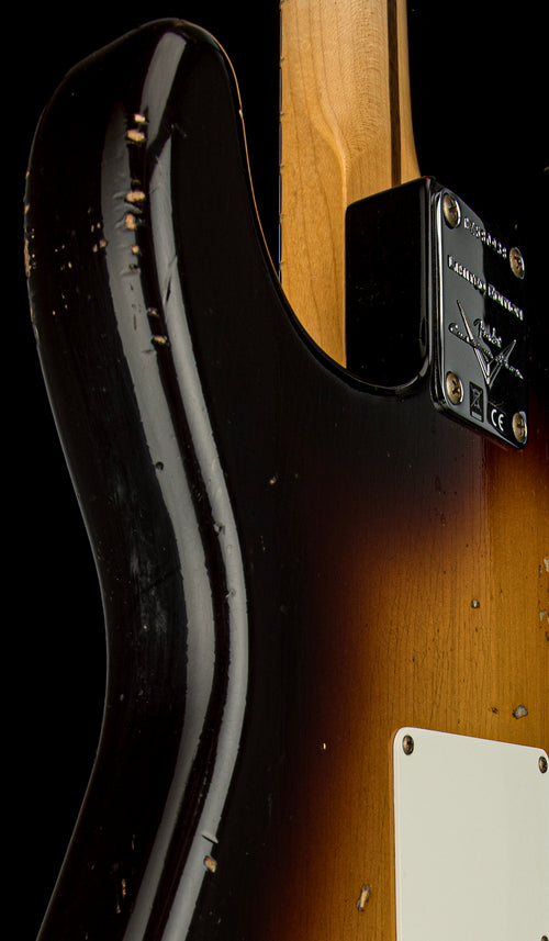 Fender Custom Shop Limited Edition Fat 50s Strat Relic - Wide Fade Chocolate 2-Color Sunburst #80938