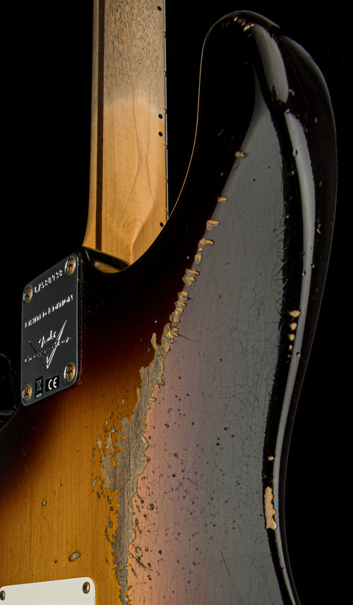 Fender Custom Shop Limited Edition Fat 50s Strat Relic - Wide Fade Chocolate 2-Color Sunburst #80938