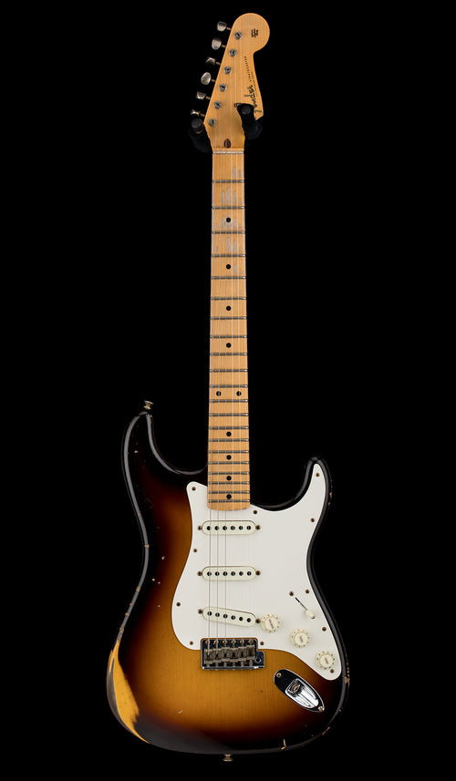 Fender Custom Shop Limited Edition Fat 50s Strat Relic - Wide Fade Chocolate 2-Color Sunburst #80938