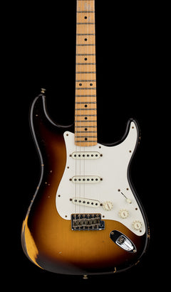 Fender Custom Shop Limited Edition Fat 50s Strat Relic - Wide Fade Chocolate 2-Color Sunburst #80938