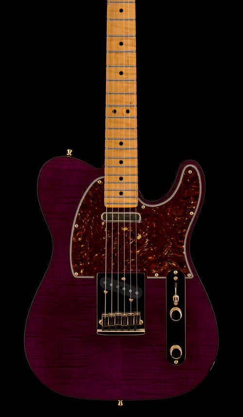 Fender Custom Shop Custom Deluxe Flame Maple Telecaster NOS - Purple Transparent #89913