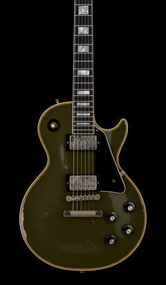 Gibson Custom Shop Limited Edition 1968 Les Paul Custom Reissue Murphy Lab Heavy Aged - Olive Drab Top #06158
