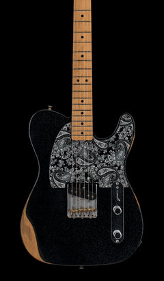 Used Fender Brad Paisley Esquire (2020) - Black Sparkle #63128 with Gig Bag