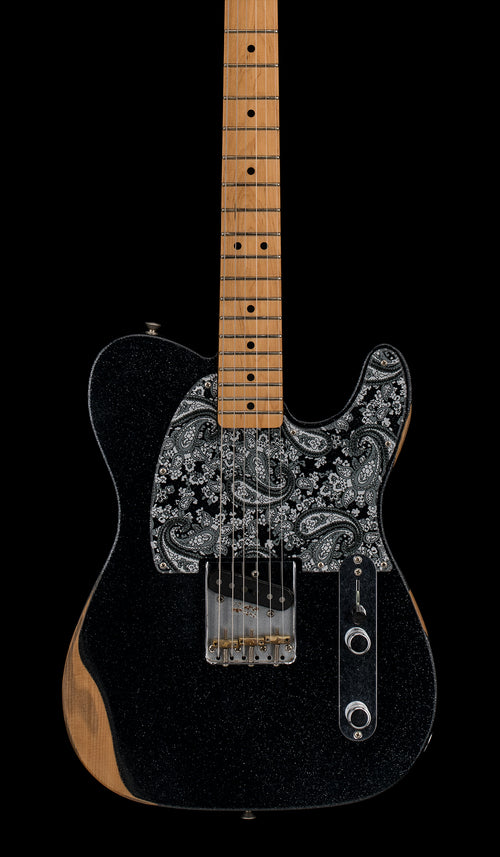 Used Fender Brad Paisley Esquire (2020) - Black Sparkle #63128 with Gig Bag