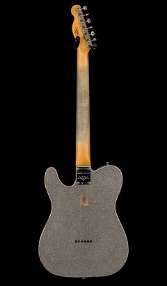 Used Fender Custom Shop LTD 1961 Telecaster Relic (2023) - Aged Silver Sparkle #71167 with Original Hard Case
