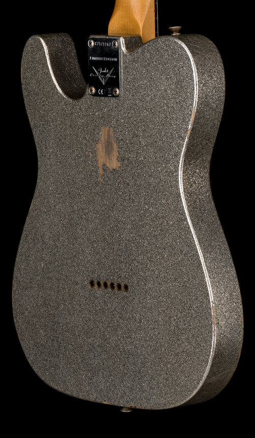 Used Fender Custom Shop LTD 1961 Telecaster Relic (2023) - Aged Silver Sparkle #71167 with Original Hard Case
