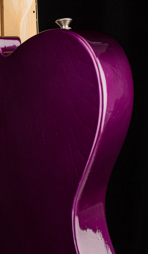 Used Fender Custom Shop Wildwood 1955 Thinline Tele (2021) - Candy Apple Purple #13383 with Original Hard Case