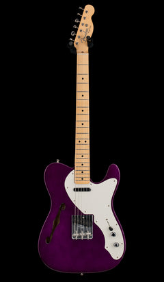 Used Fender Custom Shop Wildwood 1955 Thinline Tele (2021) - Candy Apple Purple #13383 with Original Hard Case