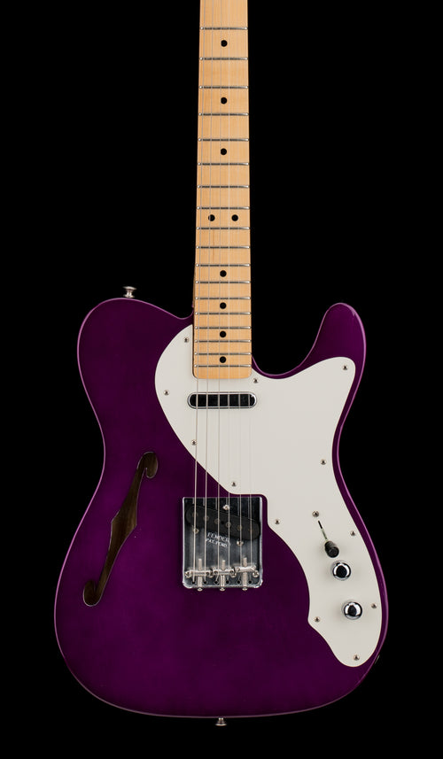 Used Fender Custom Shop Wildwood 1955 Thinline Tele (2021) - Candy Apple Purple #13383 with Original Hard Case