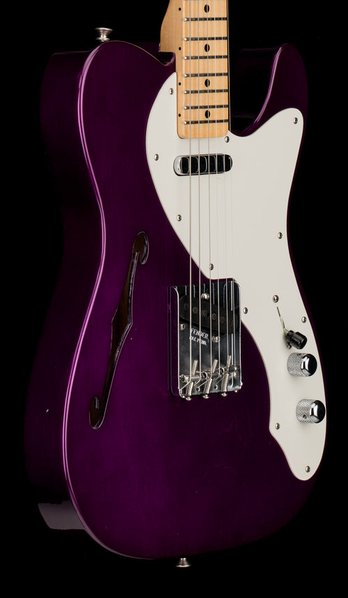 Used Fender Custom Shop Wildwood 1955 Thinline Tele (2021) - Candy Apple Purple #13383 with Original Hard Case