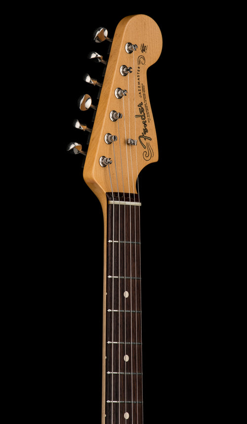 Used Fender Custom Shop Chicago Music Exchange Special '62 Jazzmaster DLX Closet Classic (2024) - Super Aged Olympic White/Sonic Blue Burst #34547 with Original Hard Case