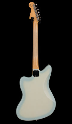 Used Fender Custom Shop Chicago Music Exchange Special '62 Jazzmaster DLX Closet Classic (2024) - Super Aged Olympic White/Sonic Blue Burst #34547 with Original Hard Case