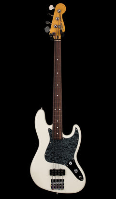 Used Modified Fender Modern Player Fretless Jazz Bass (2013) - Olympic White #26768