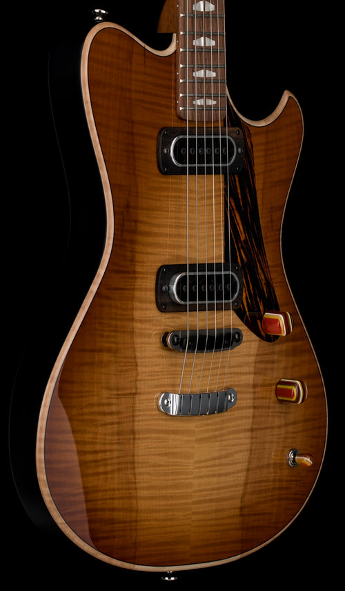 Powers Electric A-Type Select Flame Top #25 PF42 - Wild Honey Burst #B237